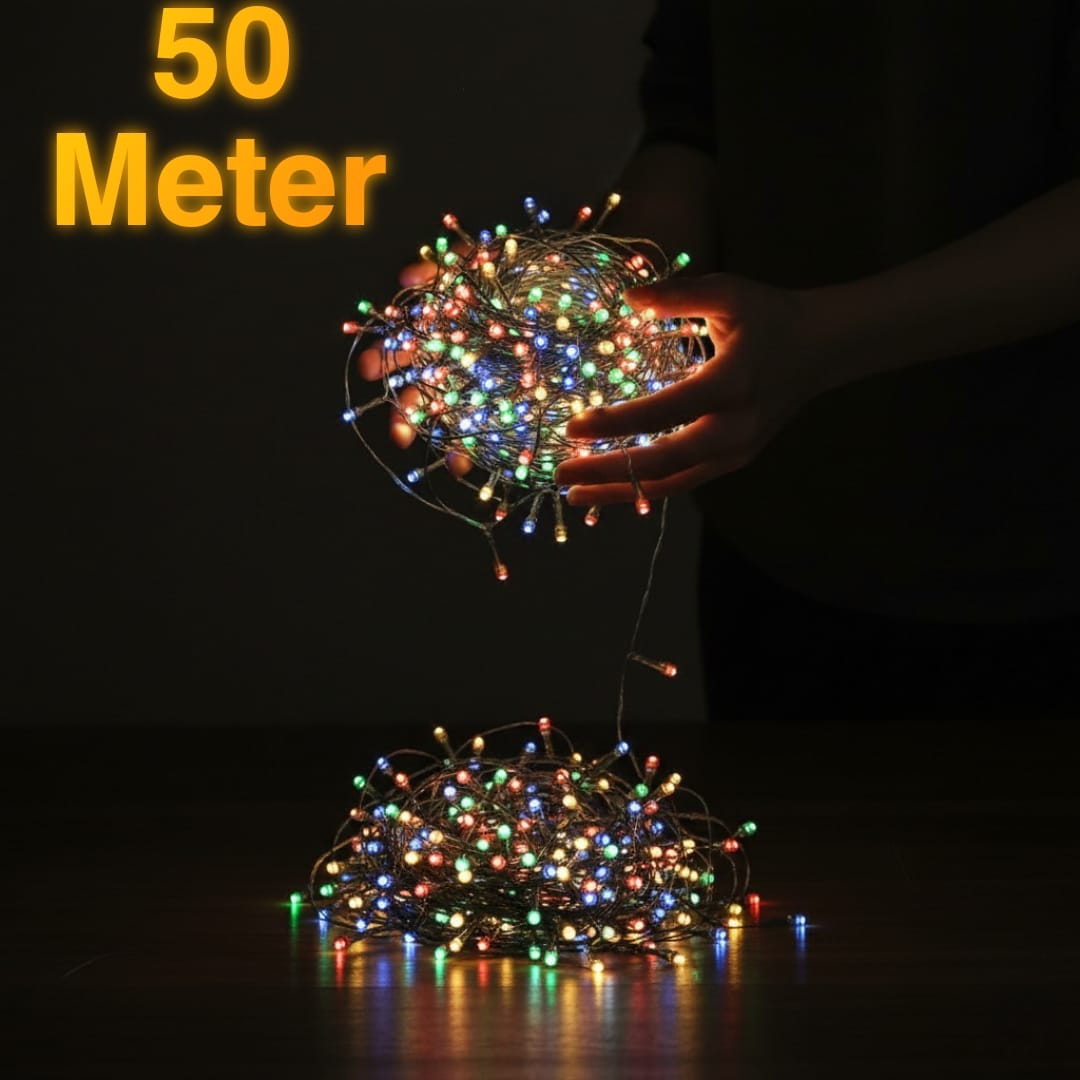 50 Meter Big LED String Light – 7 Mode Controller