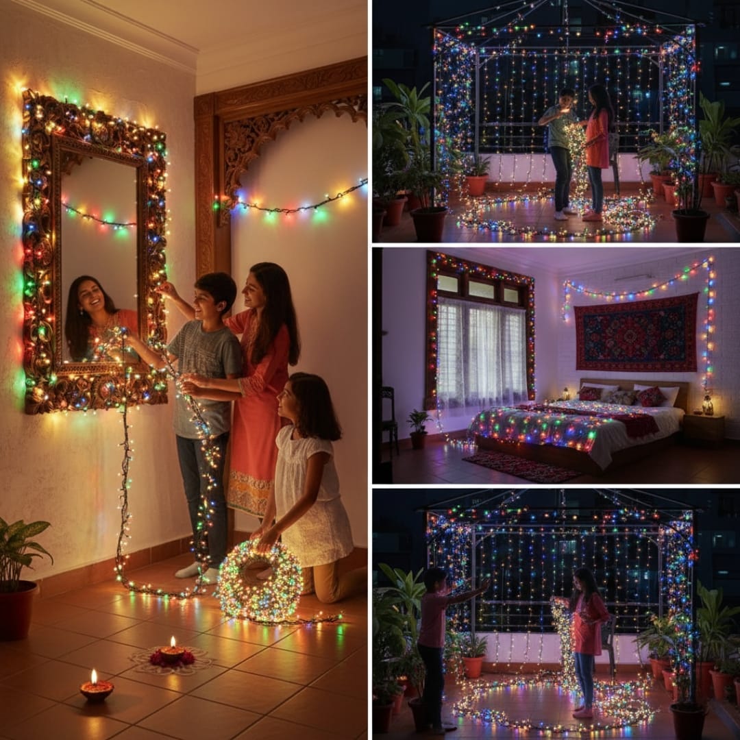 50 Meter Big LED String Light – 7 Mode Controller