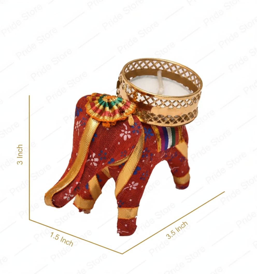 3 + (2 Extra) Elephnat Tealight candle