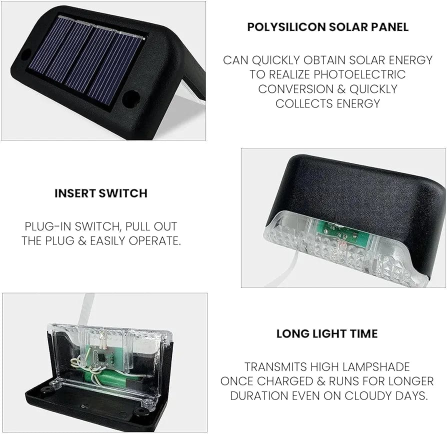 PACK OF 4 Waterproof LED Solar Power Light
