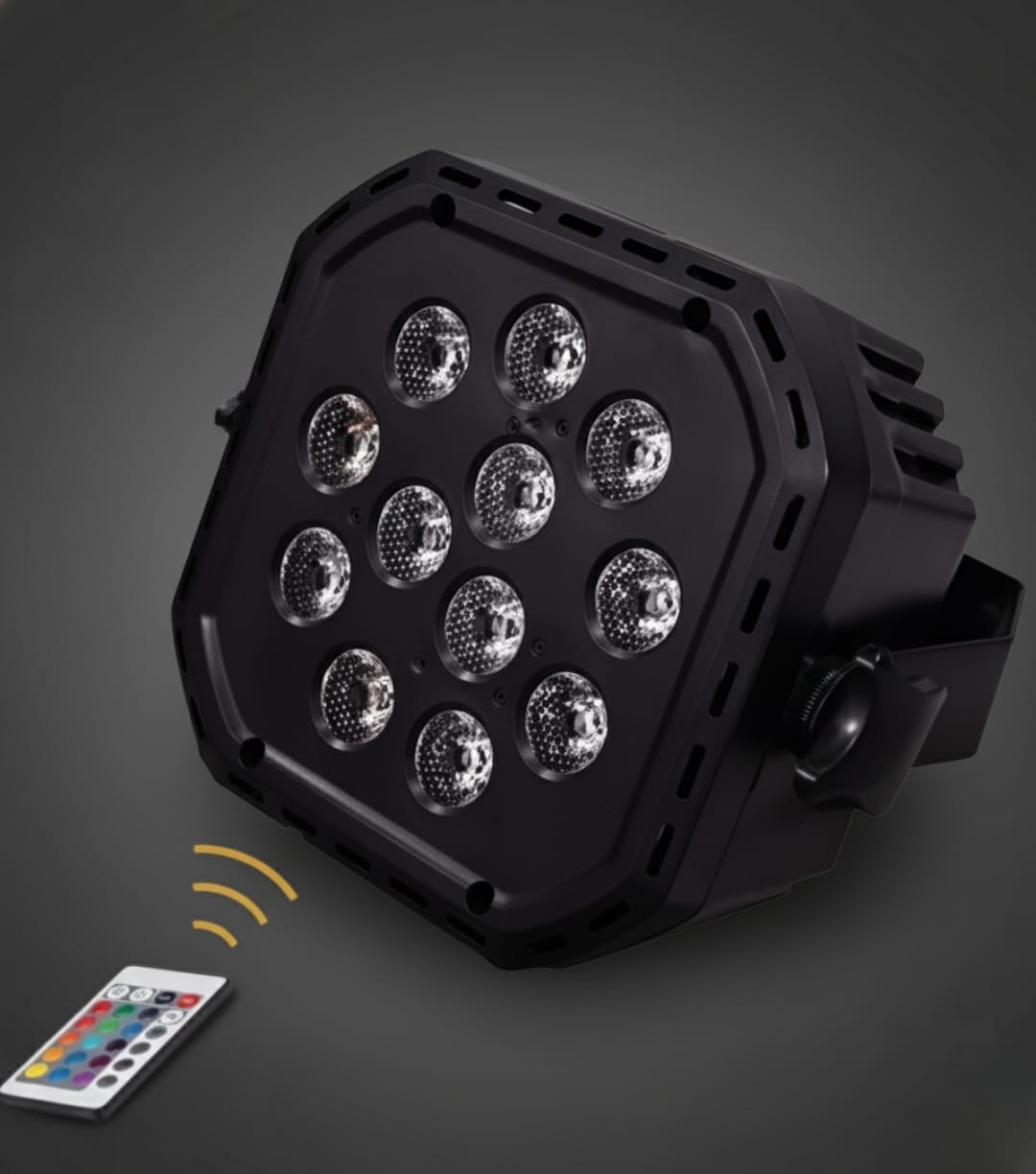12 LED DJ Light With Remote – 6 In 1 Color