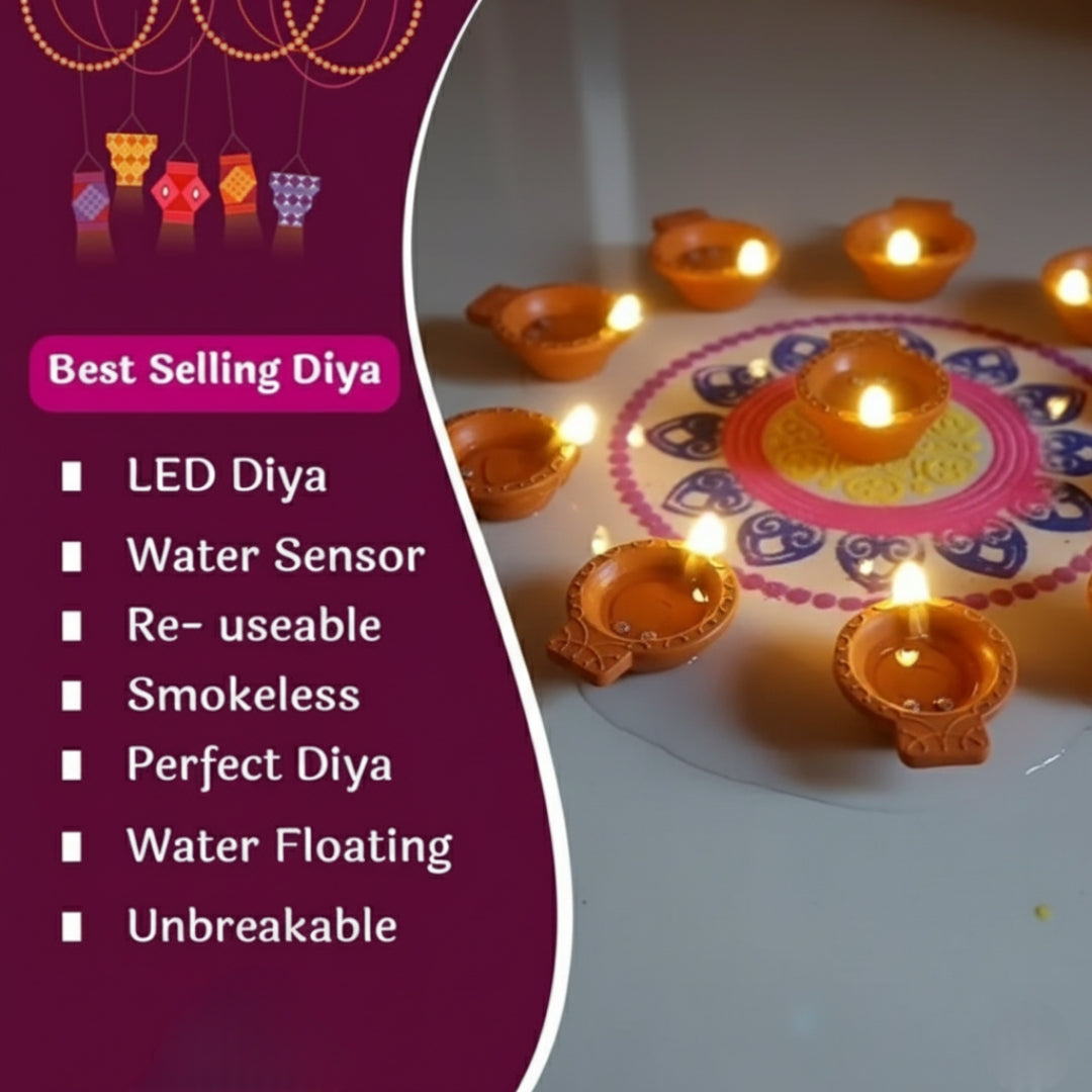 Water Sensor Electric Diya ( 1 Diya ₹12 Only )